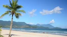 Praia paradisíaca no litoral norte paulista